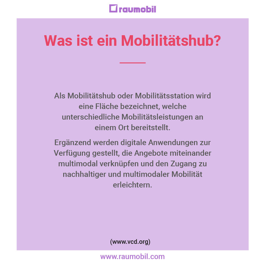 Was ist ein Mobilitätshub