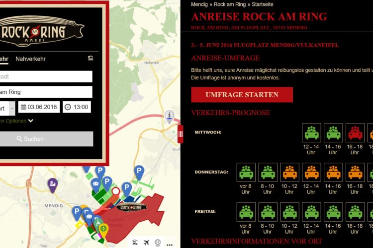 Rock am Ring Anreise Website